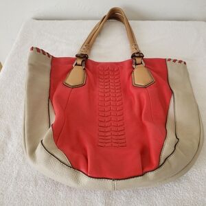 orYany  red and tan womens leather bag